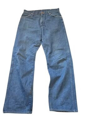 Vintage Wrangler Jeans Women’s Size 13x34 Blue Denim Cowboy Cut Made in USA West